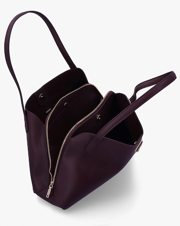 Guess Sora Girlfriend Burgundy Carryall Shoulder Bag