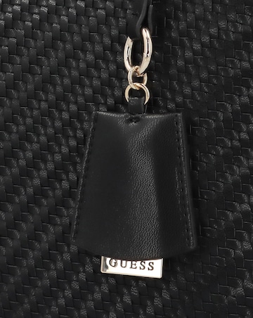 Guess Francy Woven Black Tote Bag