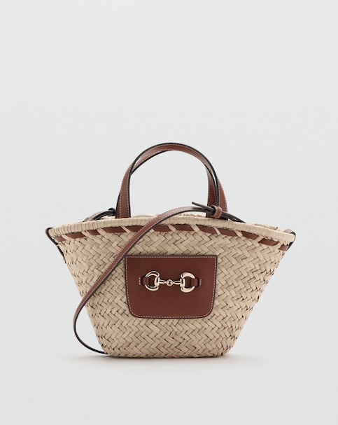 Mango Natural Fibre Crossbody Bag