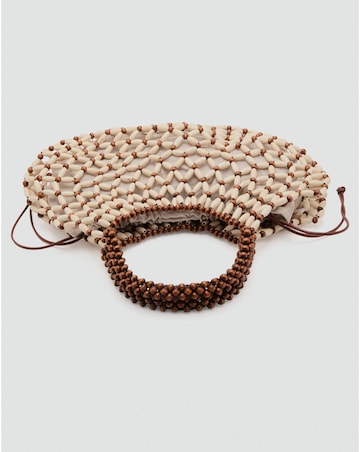 Mango Beaded Shoulder Bag
