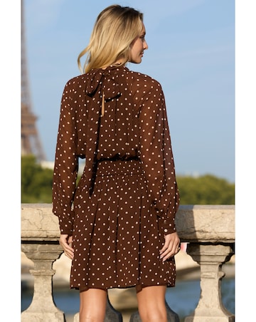 Sosandar Polka Dot Mini Dress