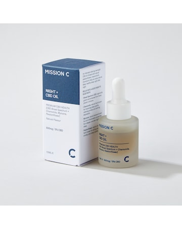 Mission C  Sleep better with Night CBD Oil 500mg, Passionflower & Chamomile