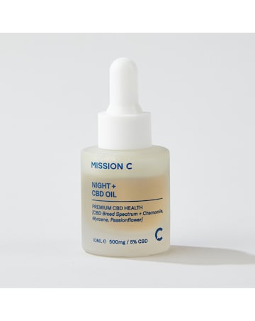 Mission C  Sleep better with Night CBD Oil 500mg, Passionflower & Chamomile