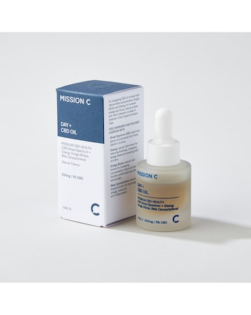 Mission C Boost energy with Day CBD Oil 500mg, Ginseng & Ginkgo Biloba)