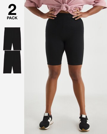 black jersey cycling shorts