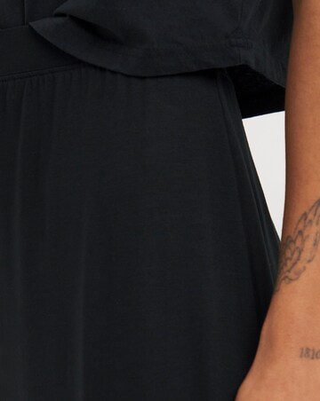 Black Side Split Jersey Maxi Skirt | Simply Be