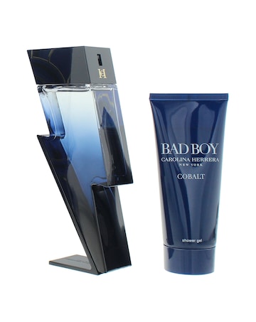 Carolina Herrera Bad Boy Cobalt 2 Piece Gift Set: Eau de Toilette 100ml - Shower