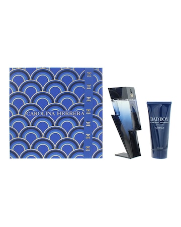 Carolina Herrera Bad Boy Cobalt 2 Piece Gift Set: Eau de Toilette 100ml - Shower
