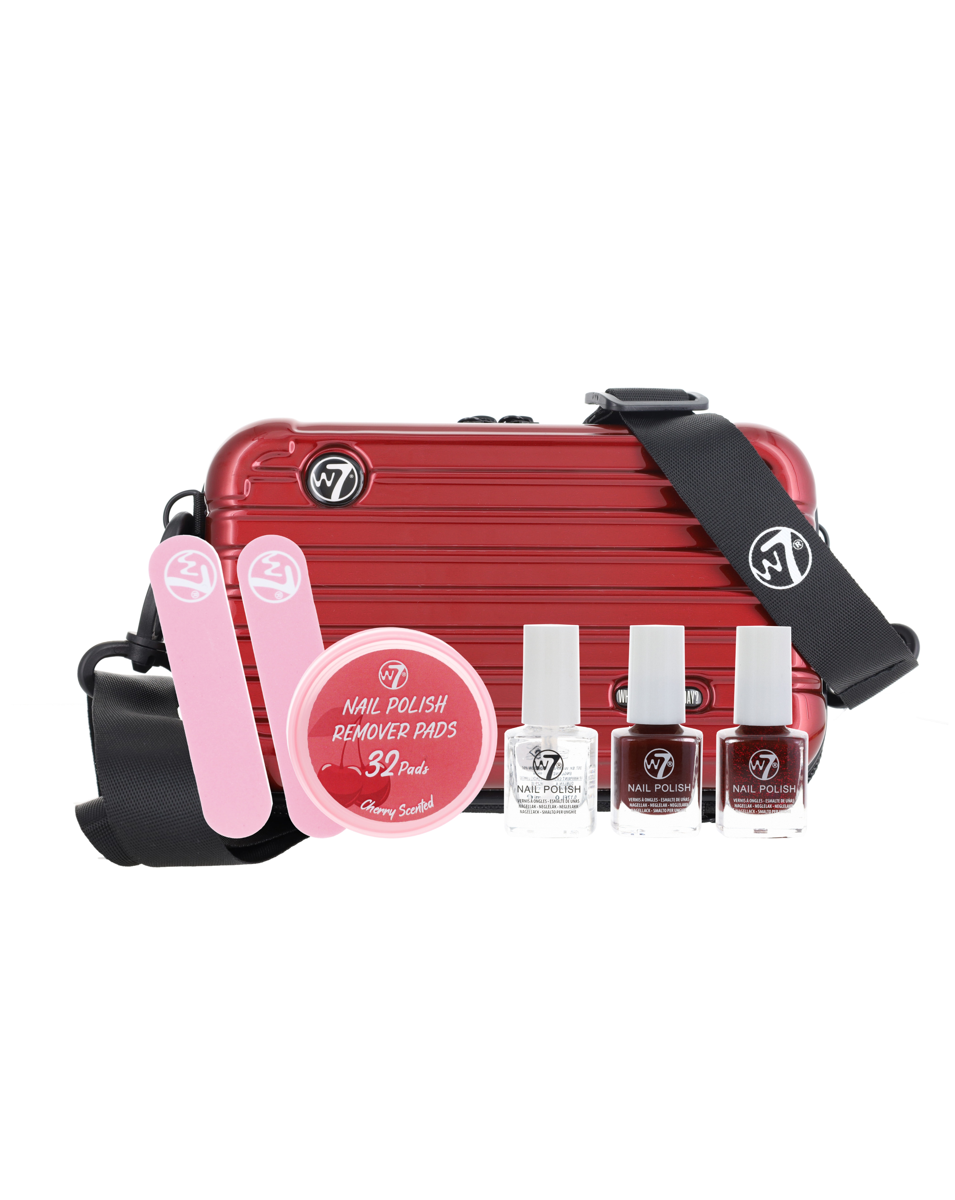 New In - W7 Travel Nail Case - Red