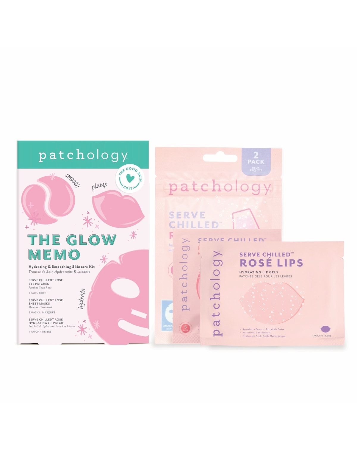 New In - Patchology The Glow Memo Smoothing Kit