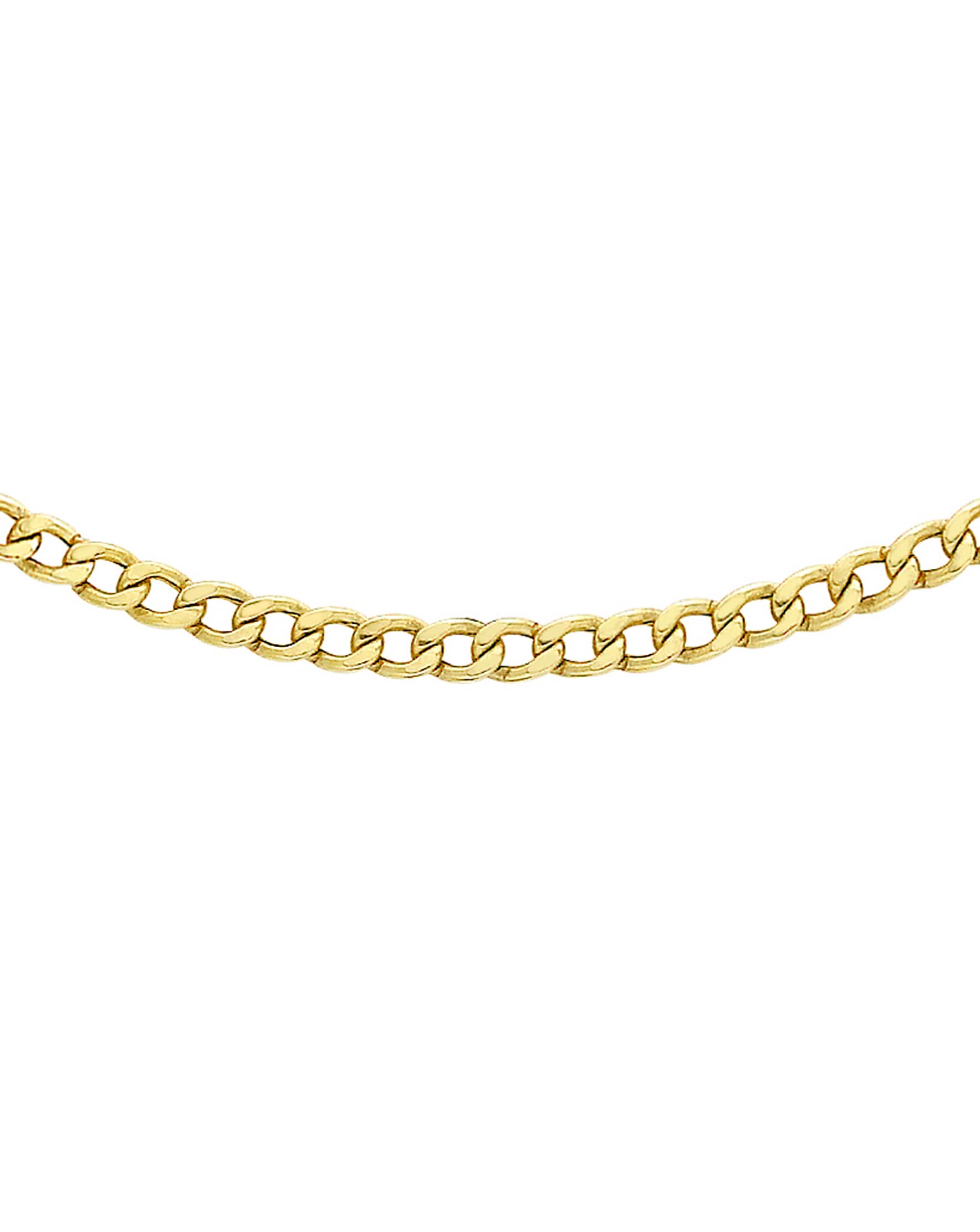 9Ct Gold Curb Chain - Gift For Her