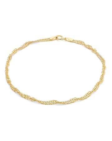 9Ct Gold Twist Curb Bracelet