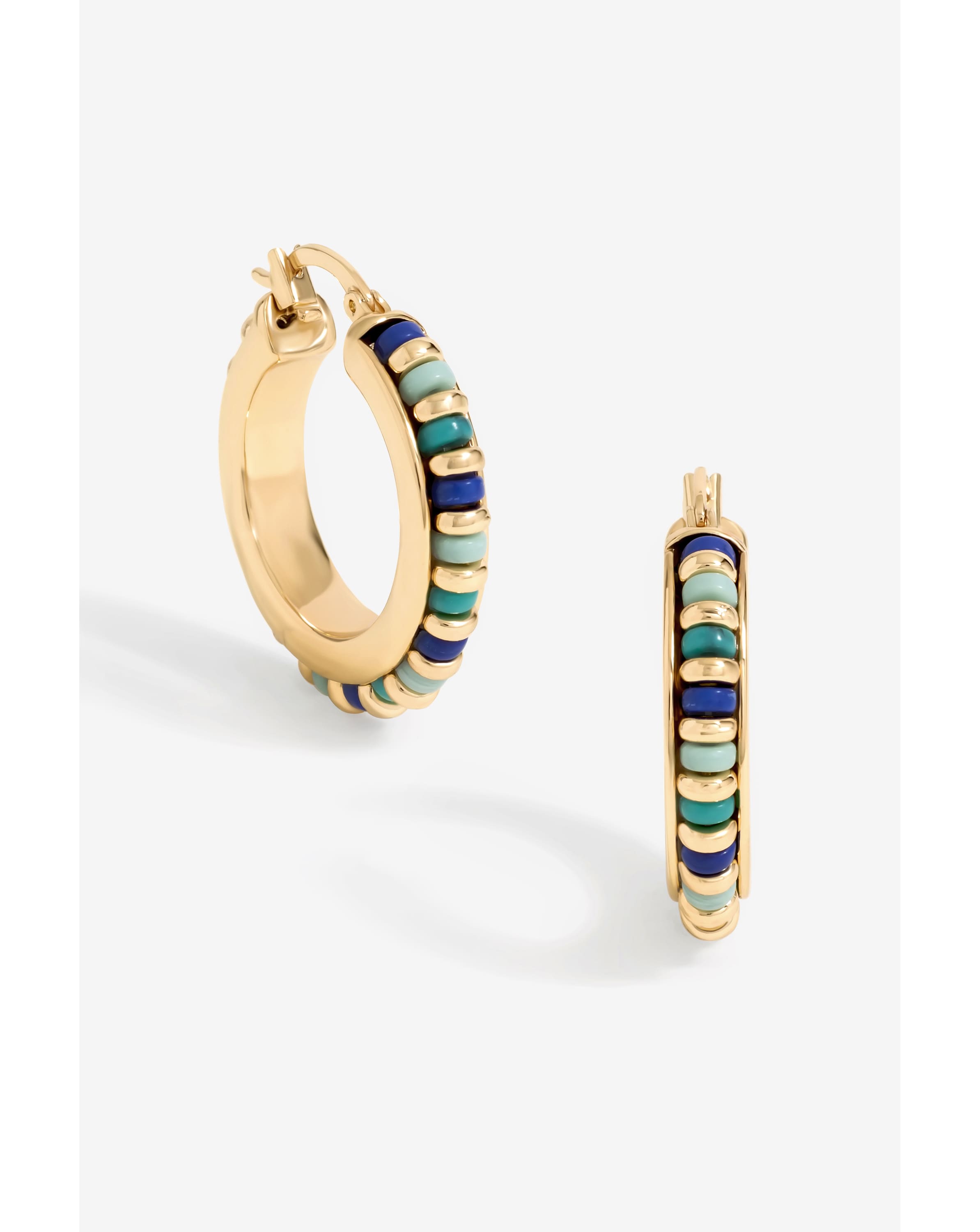 Mood Blue Hoop Earrings