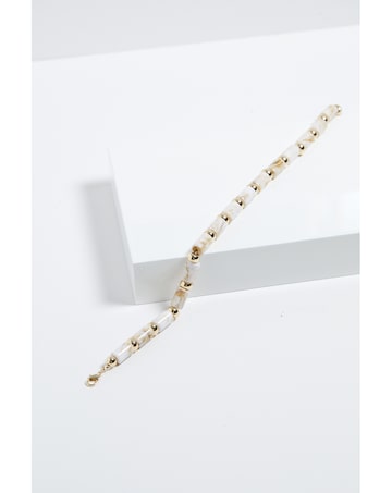 Mood Gold Cream Resin Allway Necklace