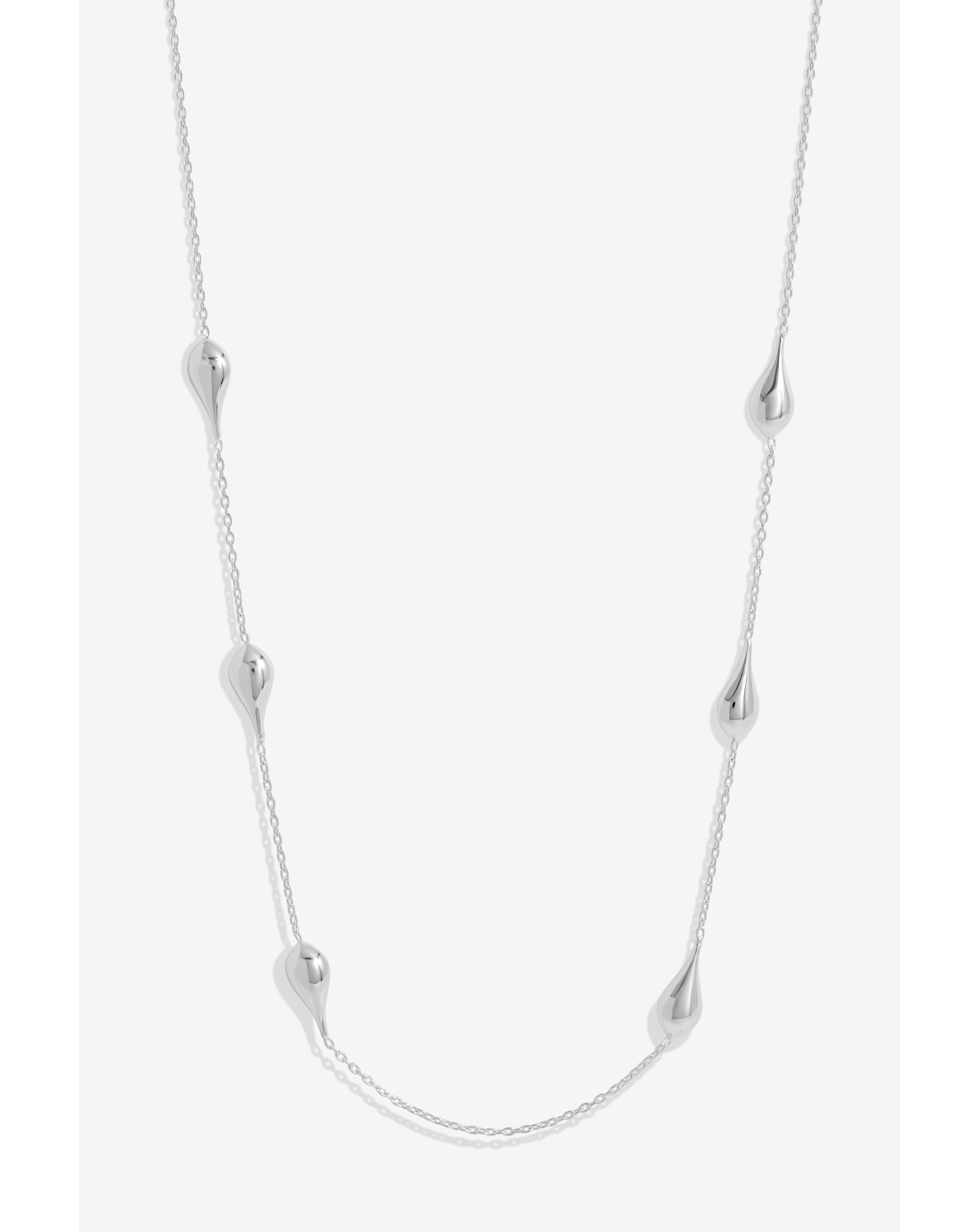 Simply Silver Nugget Orb Necklace