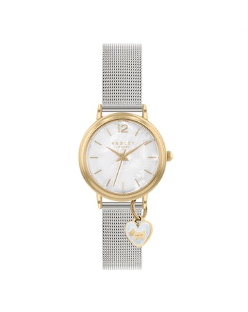 Radley Wilton Way Ladies Silver Stainless Steel Bracelet Watch and Necklace Set