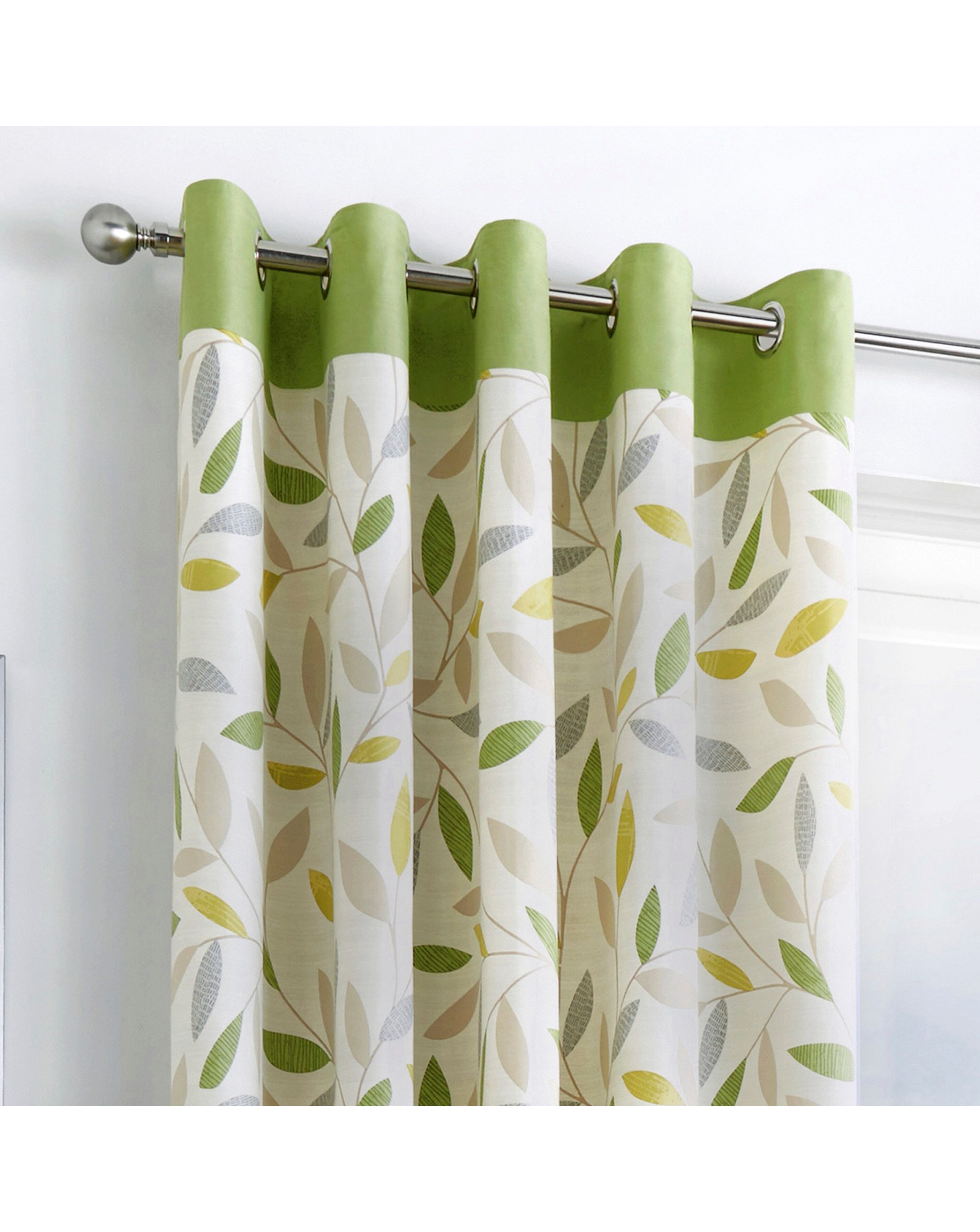Fusion Beechwood Eyelet Curtains
