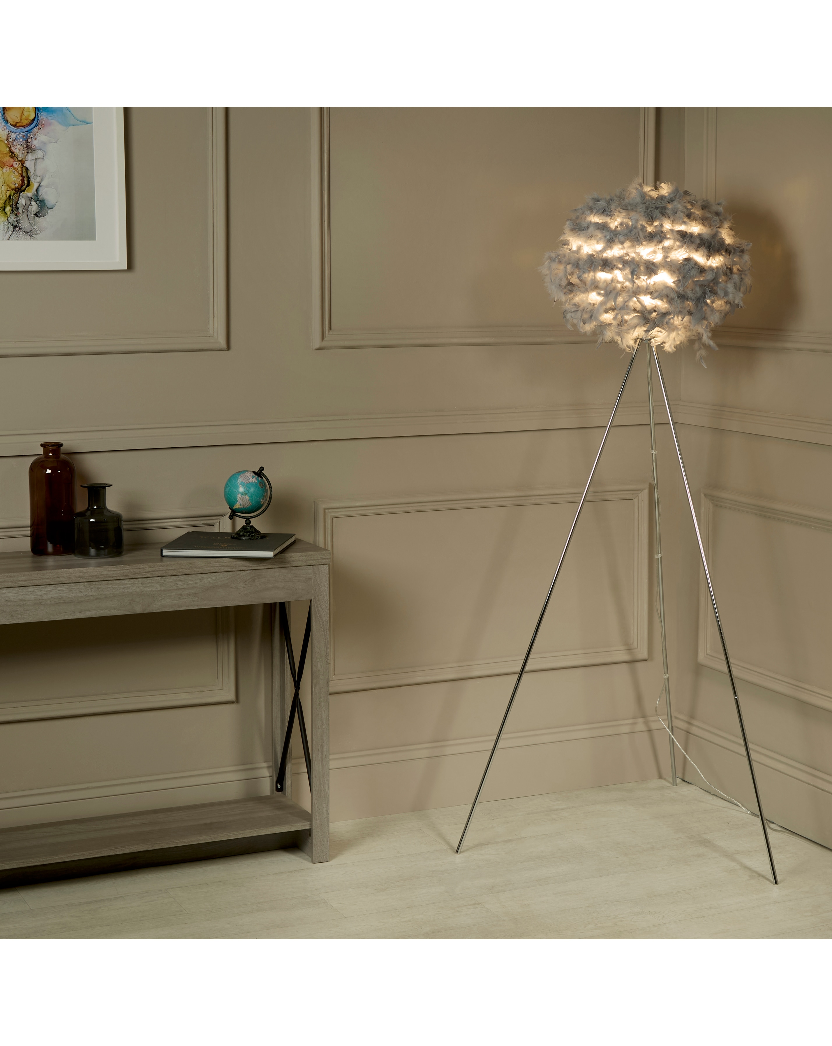 New In - Feather Tripod Floor Lamp