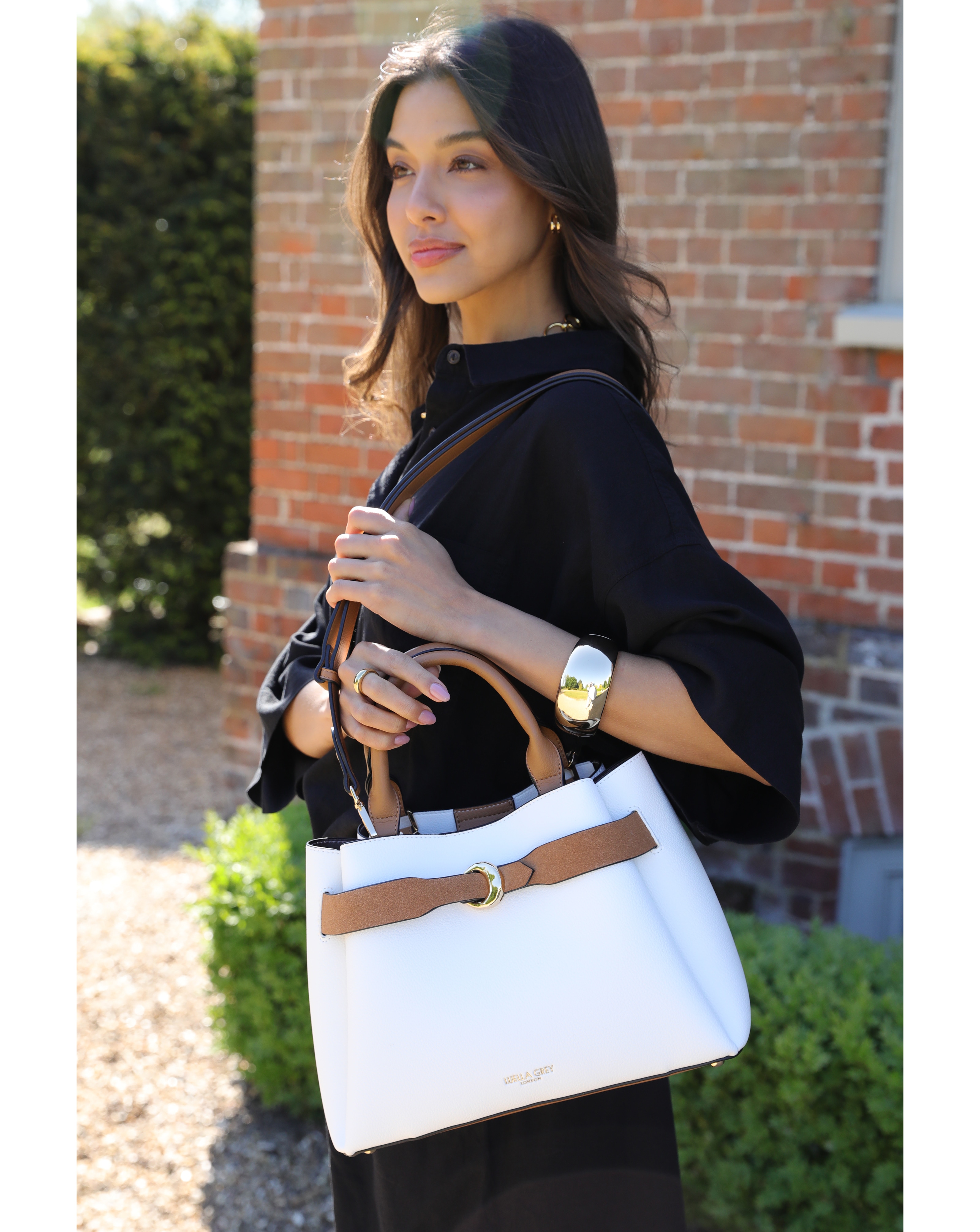 New In - Luella Grey Roxy White Tote