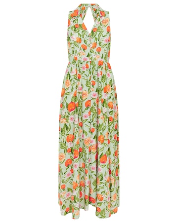 Monsoon Olsen Orange Print Shirt Dress