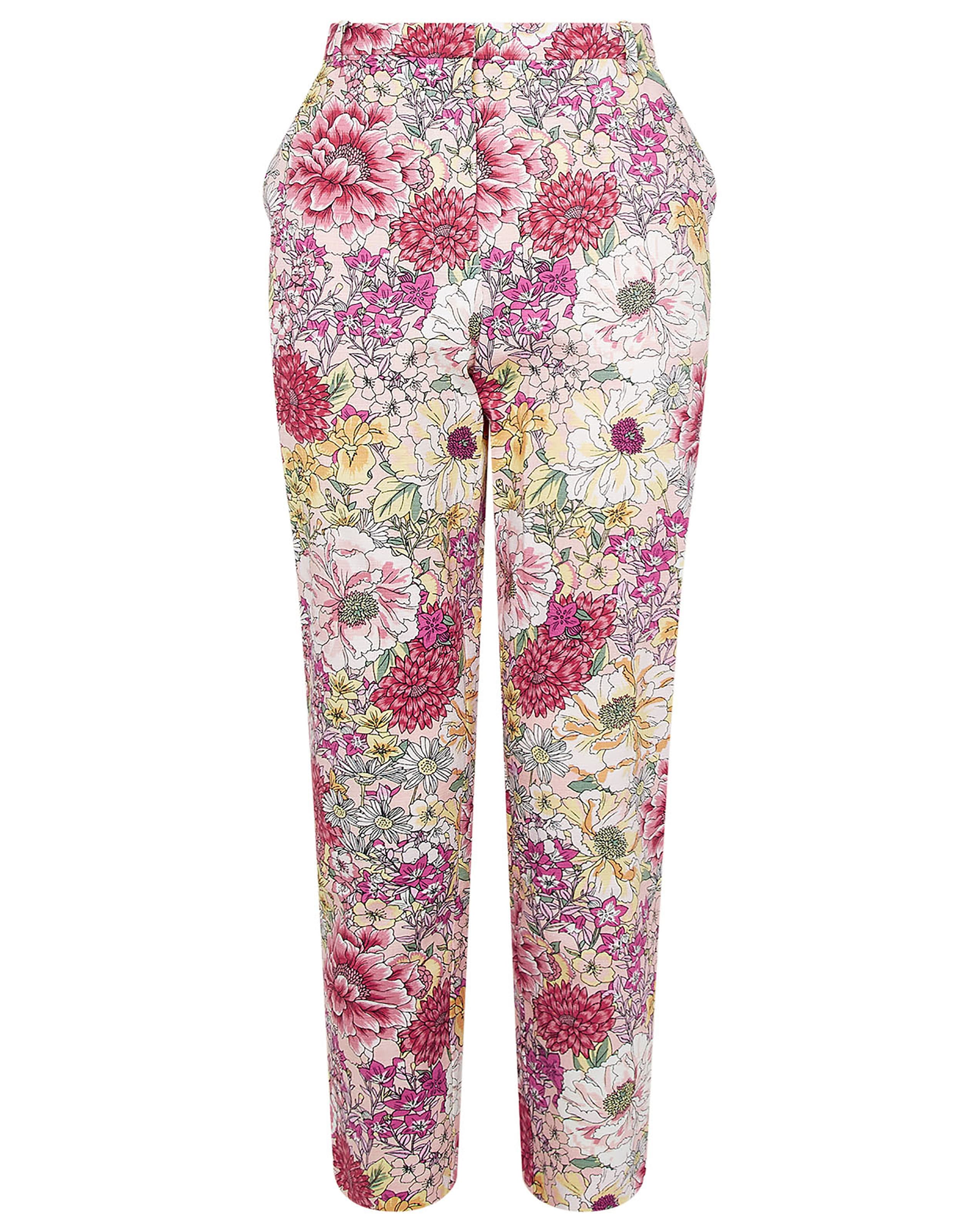 Monsoon Wren Floral Print Trousers 
