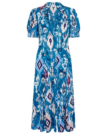 Monsoon Darella Ikat Print Dress