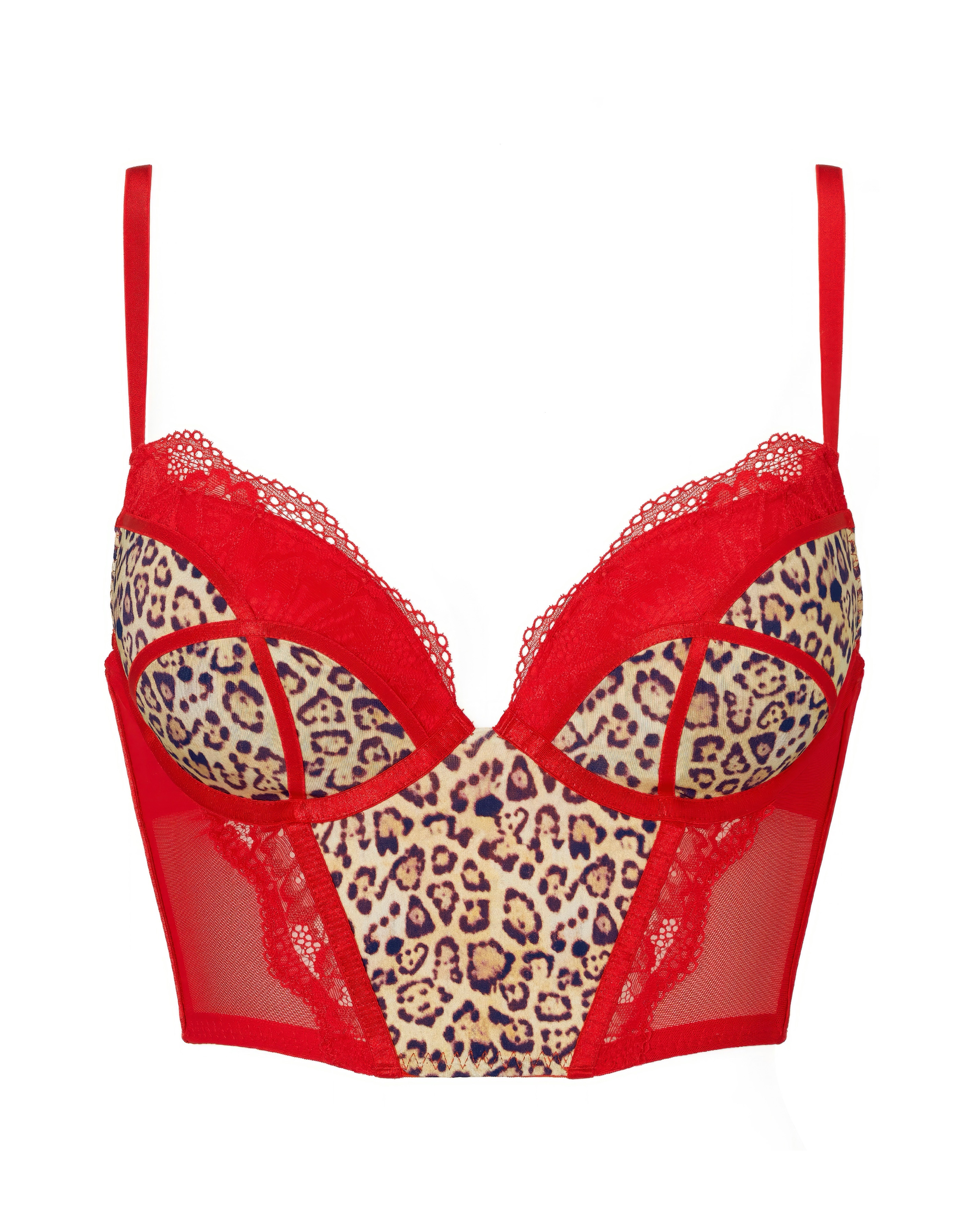 Ann Summers Instinctive Basque In Red | UK Size 12B/C Women's