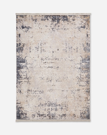 Vintage Medallion Fringe Woven Rug