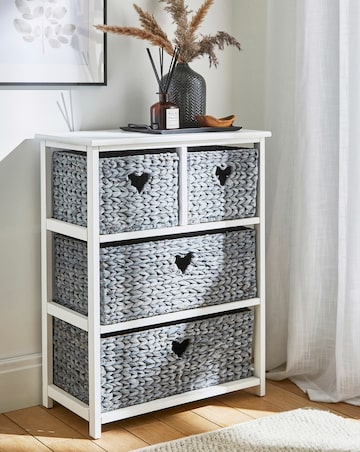Hyacinth Hearts 2+2 Drawer Unit