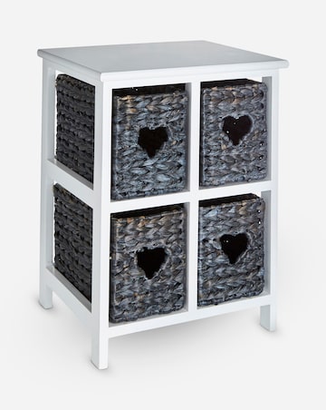 Hyacinth Hearts 4 Drawer Square Unit