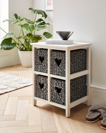 Hyacinth Hearts 4 Drawer Square Unit
