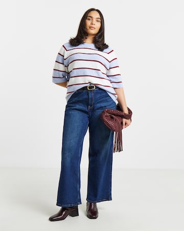 Half Sleeve Stripe Jumper