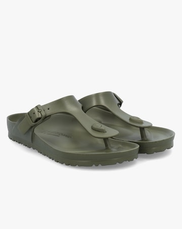 Birkenstock Gizeh EVA Khaki Toe Post Sandals Standard Fit