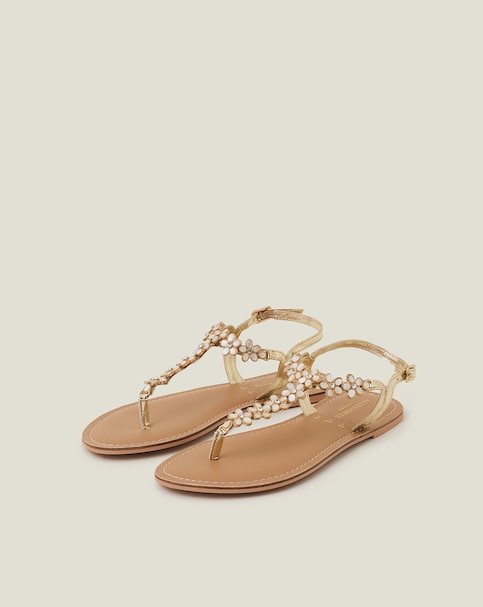 Accessorize Flower Embellished Sandals