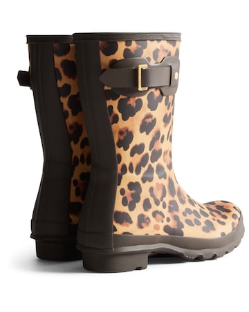 Hunter Original Short Leopard Boot