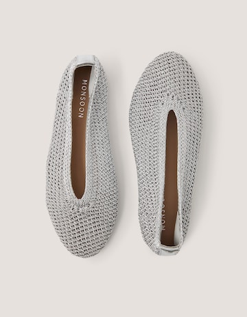 Monsoon Alma Knitted Ballet Flats