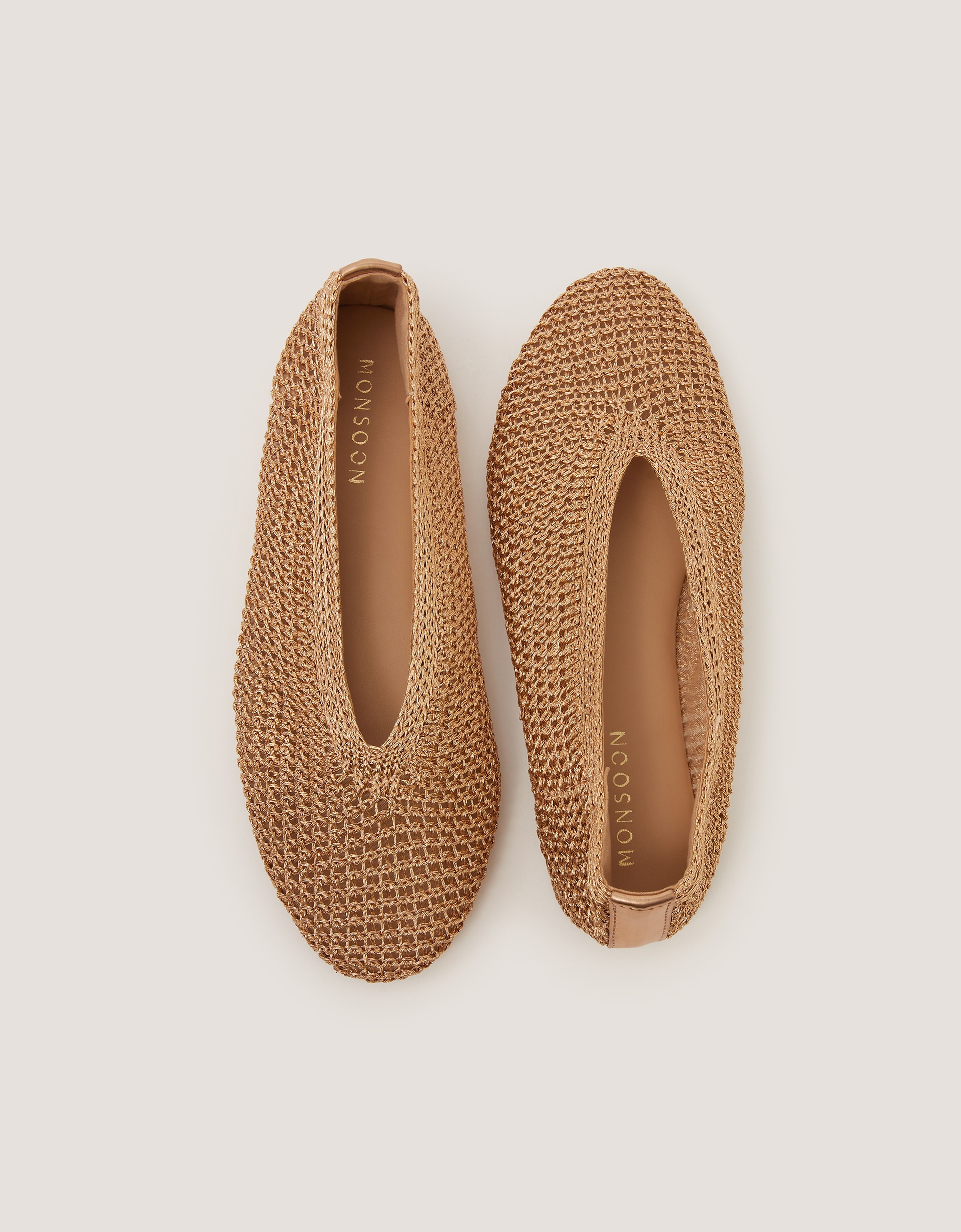New In - Monsoon Alma Knitted Ballet Flats