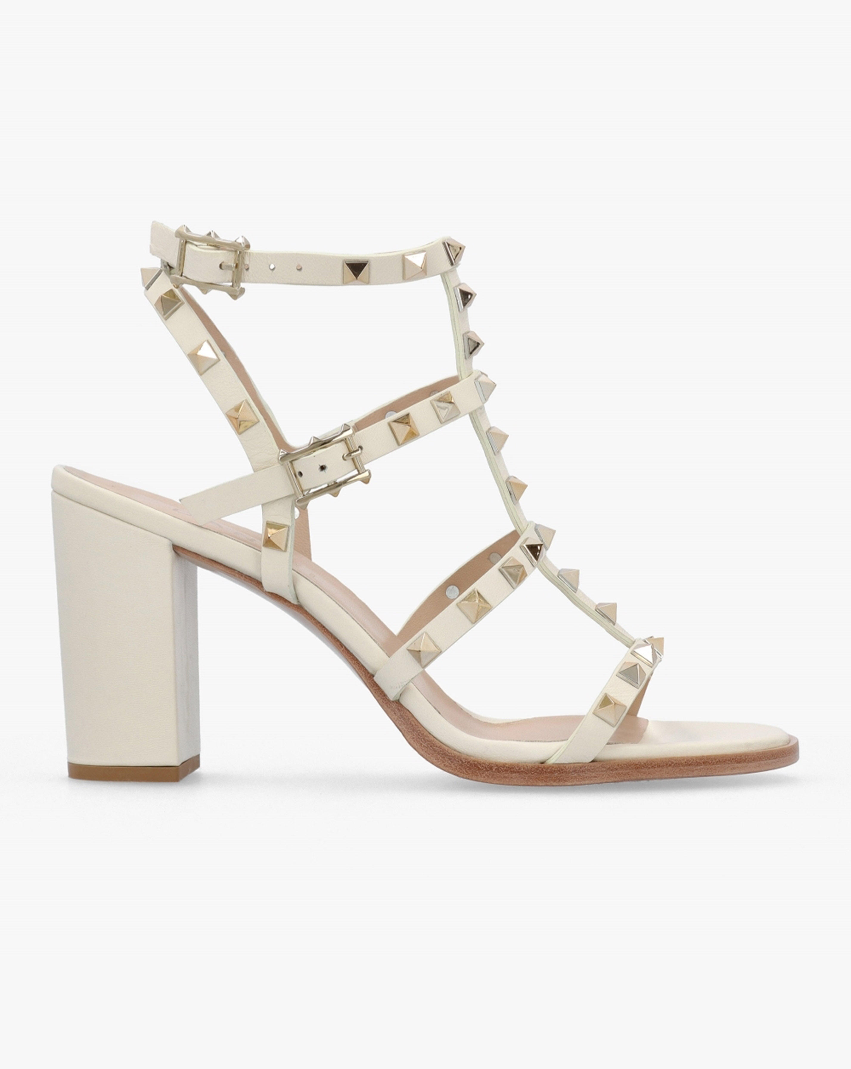 New In - Daniel Pitter Leather Studded Sandals