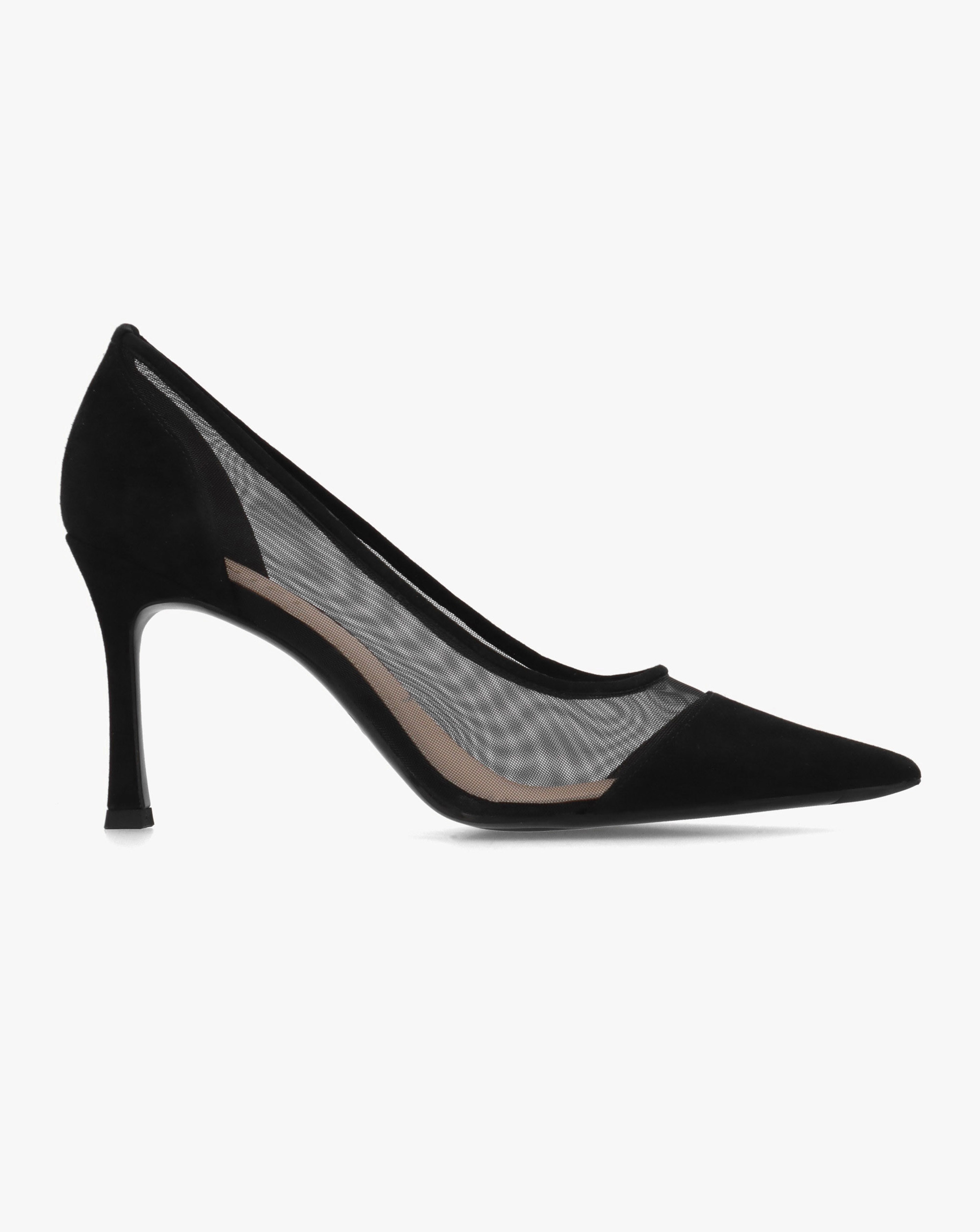 New In - Daniel Elphaba Black Heeled Court Shoes