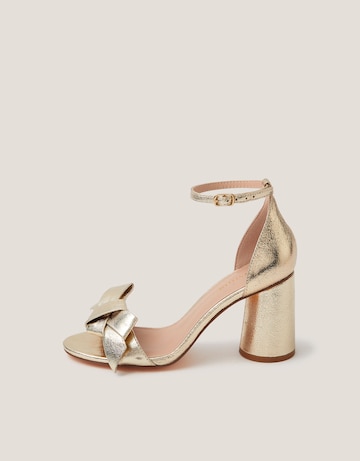 Monsoon Emer Bow Metallic Heels