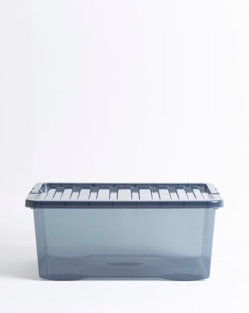 Wham Crystal 45L Grey Box And Lid 5pk