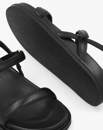 Radley Broadway Market Black Leather Sandals Standard Fit