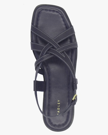 Radley Calvert Way Naval Leather Artisan Sandals Standard Fit