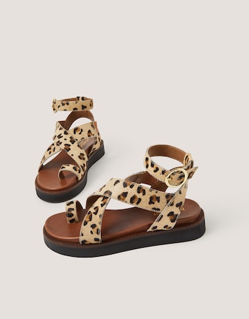 Monsoon Ivy Leopard Print Sandals