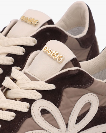 Daniel Movie Brown Suede & Nylon Runner Trainers Standard Fit