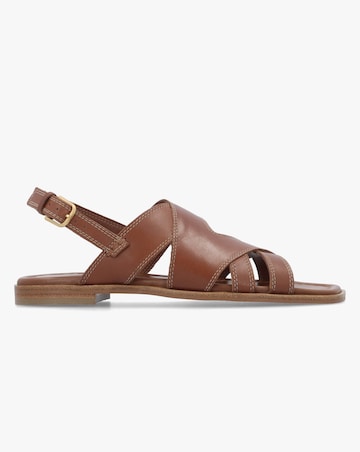 Radley The Evie Luxe Cognac Leather Artisan Sandals Standard Fit