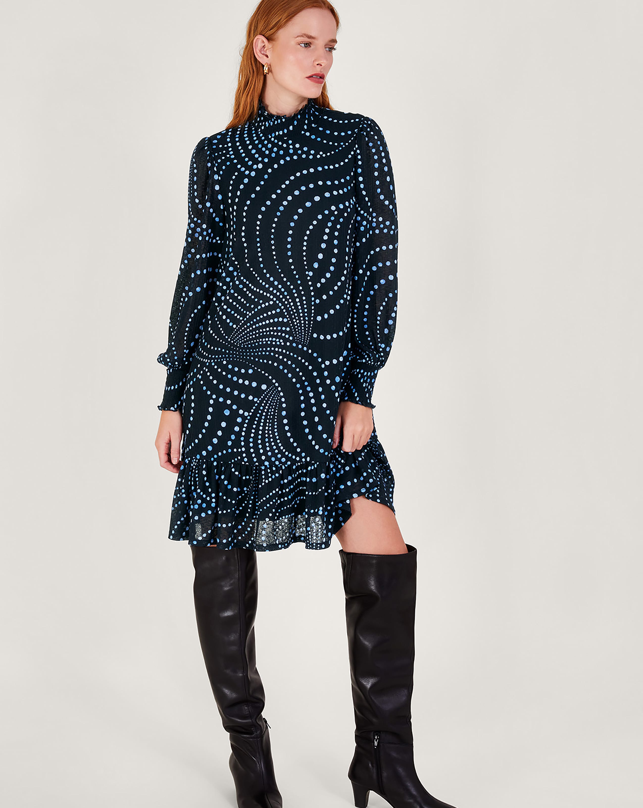 Monsoon Dorothy Spot Dress Simply Be