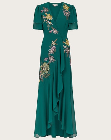 Monsoon Wanda Floral Embellished Dress | Simply Be
