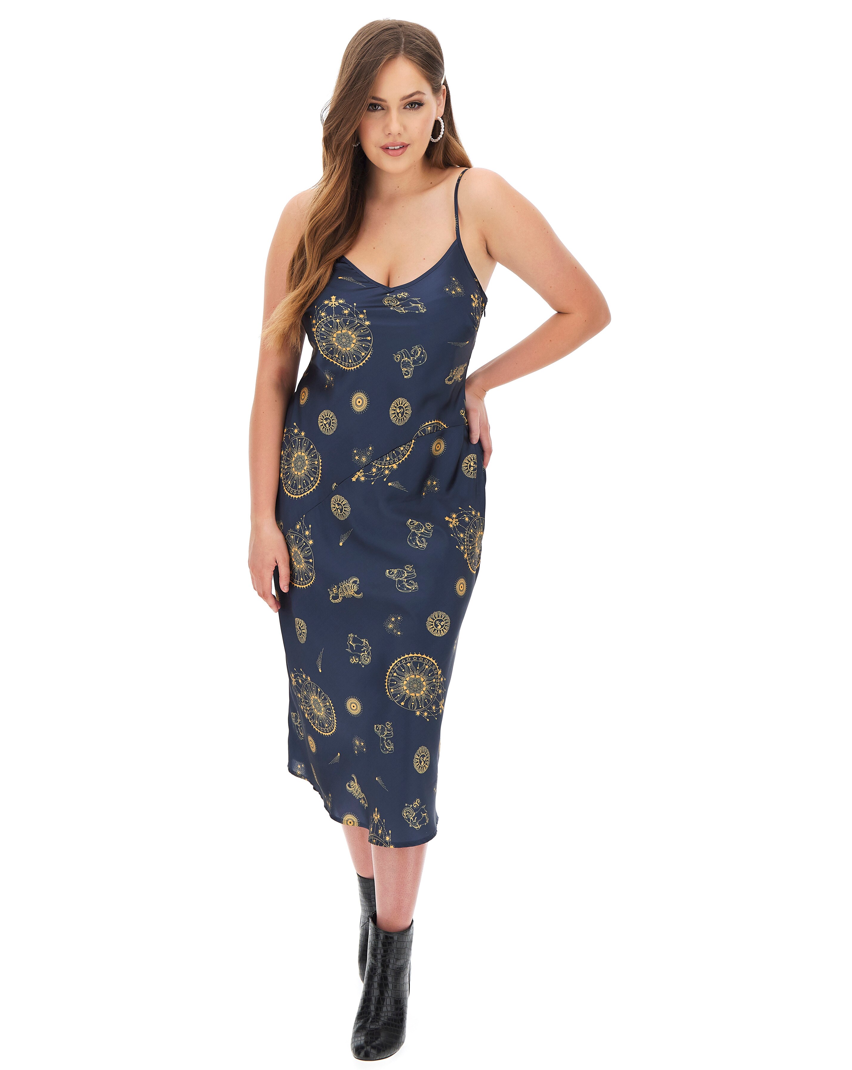 Neon rose deals midi dress
