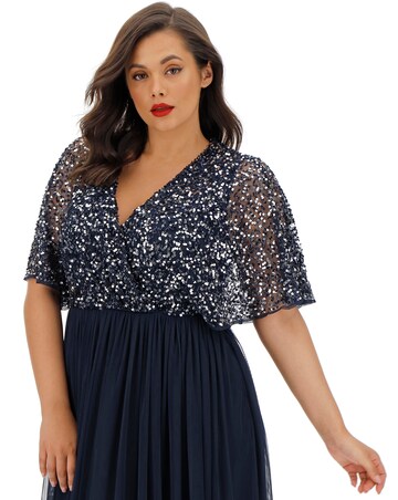 Maya Curve kimono Sleeve Maxi Dress | Simply Be